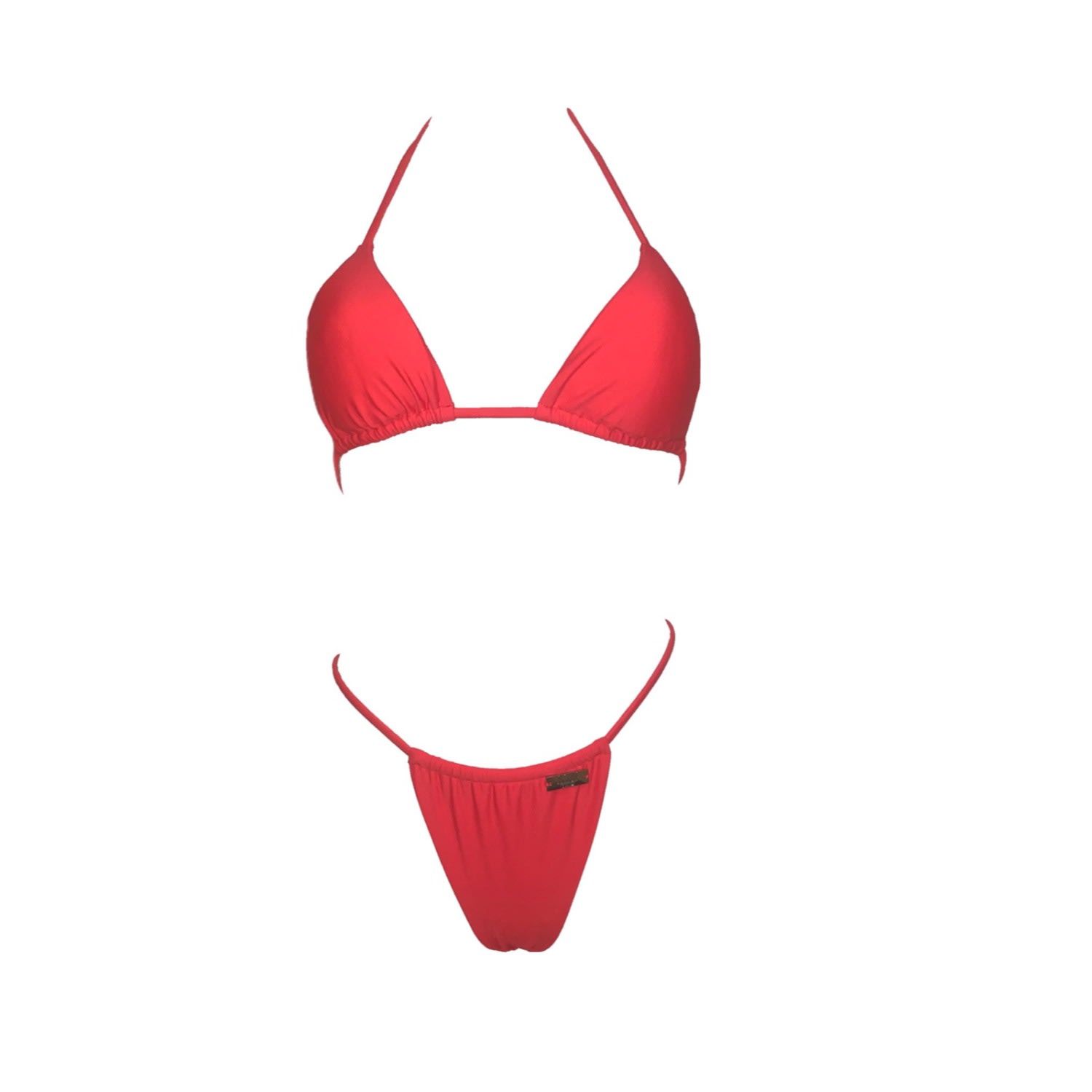 Women’s Nassau Red Bikini Large Season Swim