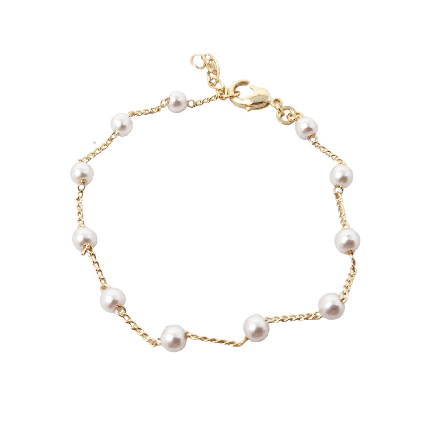 Harfi Women's 18ct Gold Vermeil Plated Essential Pearl Bracelet In Gold