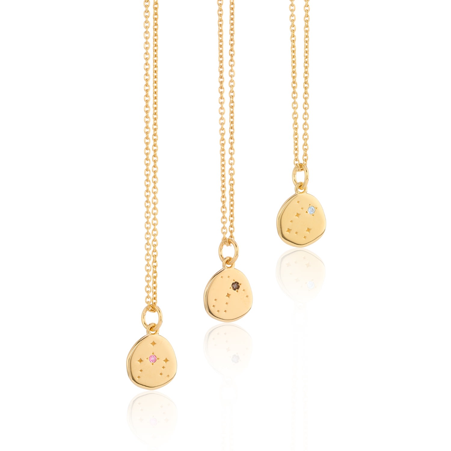Auree Jewellery Women's Brown Inari Zodiac Scorpio Gold Vermeil Necklace