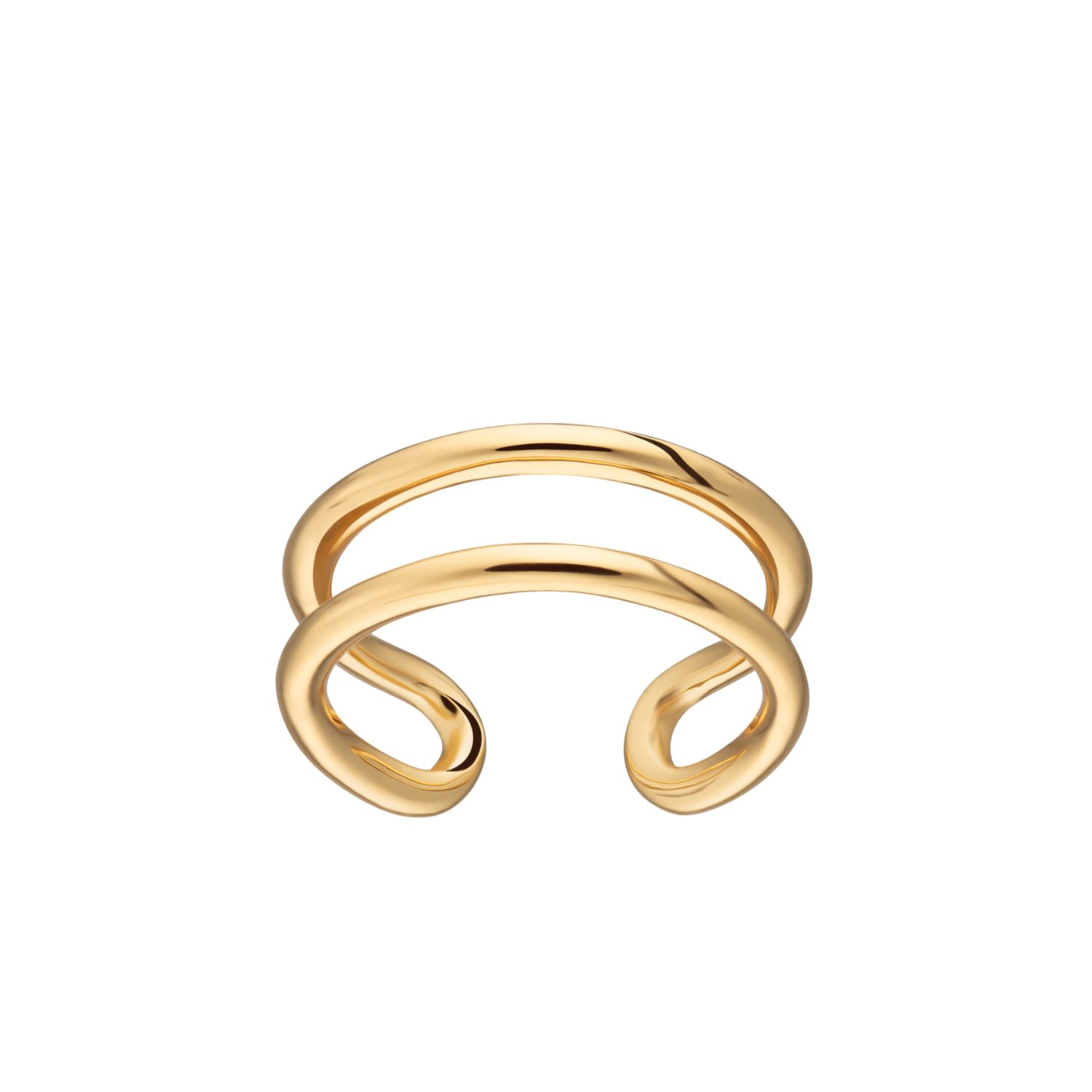 Scream Pretty Women's Gold Double Band Toe Ring In Gold
