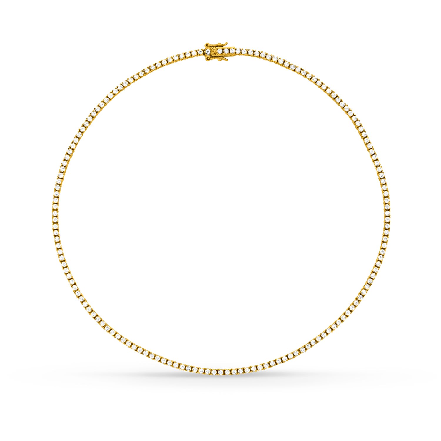Sally Skoufis Women's Gold / White Flirtation Necklace With Man Made Cz Diamond Stimulant In Sterling Silver & 18k In Multi
