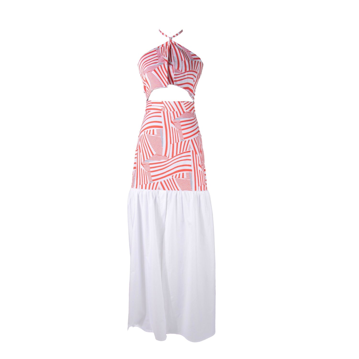 Yola Neme Women's Red / White La Playa Top In Multi