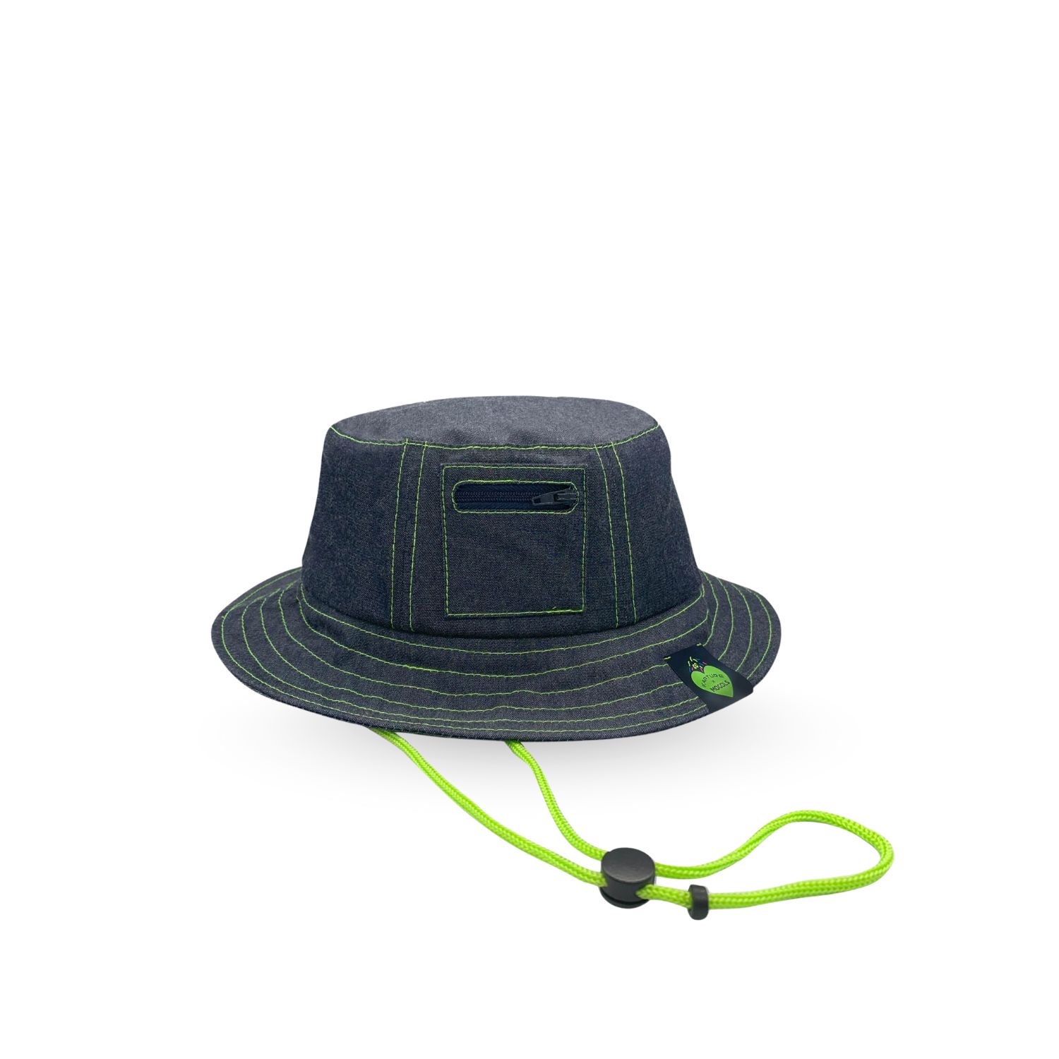 Kapture Women's Blue Mogols - Pocket Denim Bucket Hat