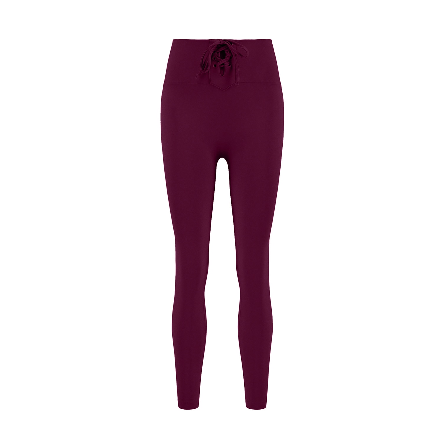 Yes Flâneuse Women's Black / Brown Marcela Leggings With Waist Drawstrings Plum Caspia In Black/brown
