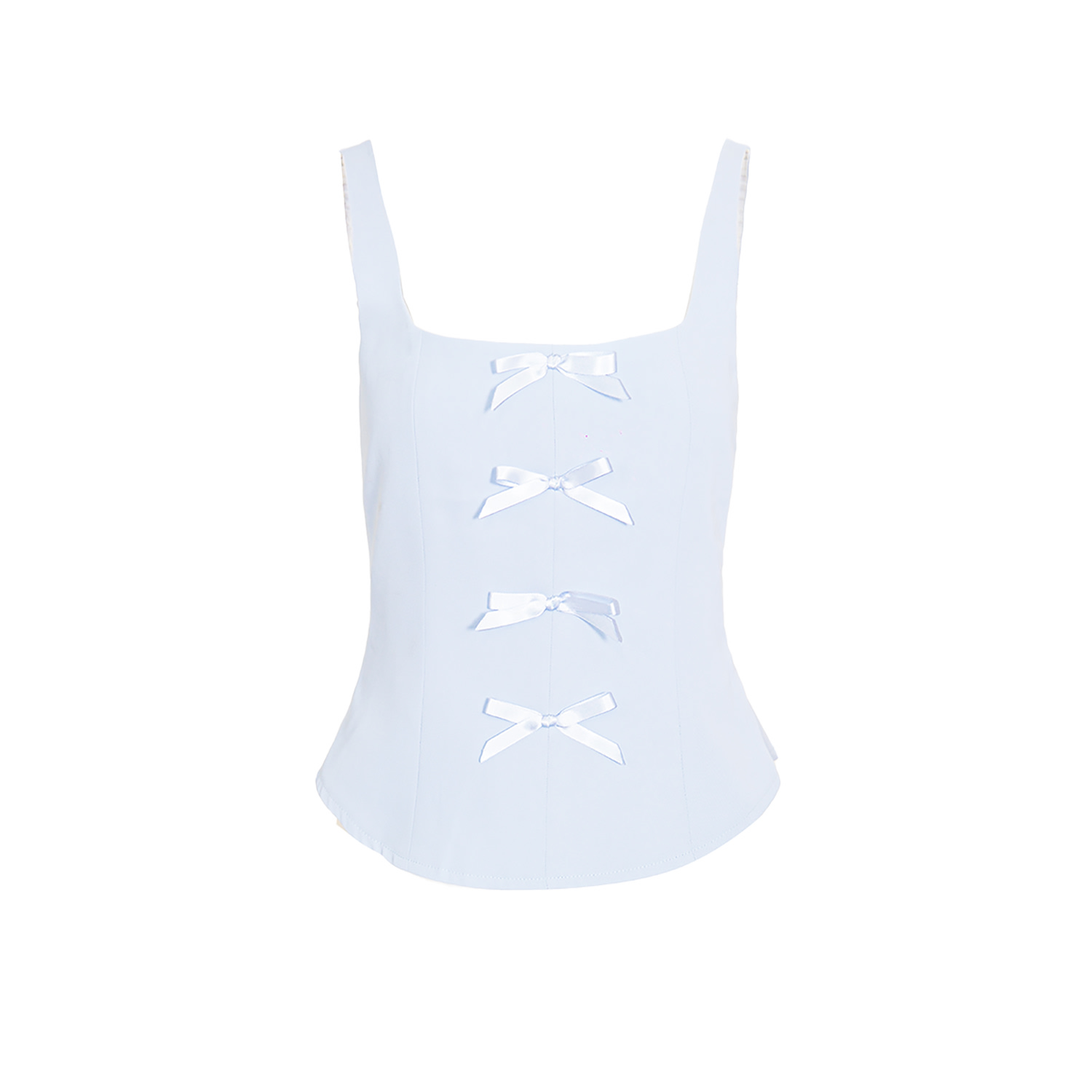 Amy Lynn Women's Kady Blue Ribbon Detail Corset Top In Blue