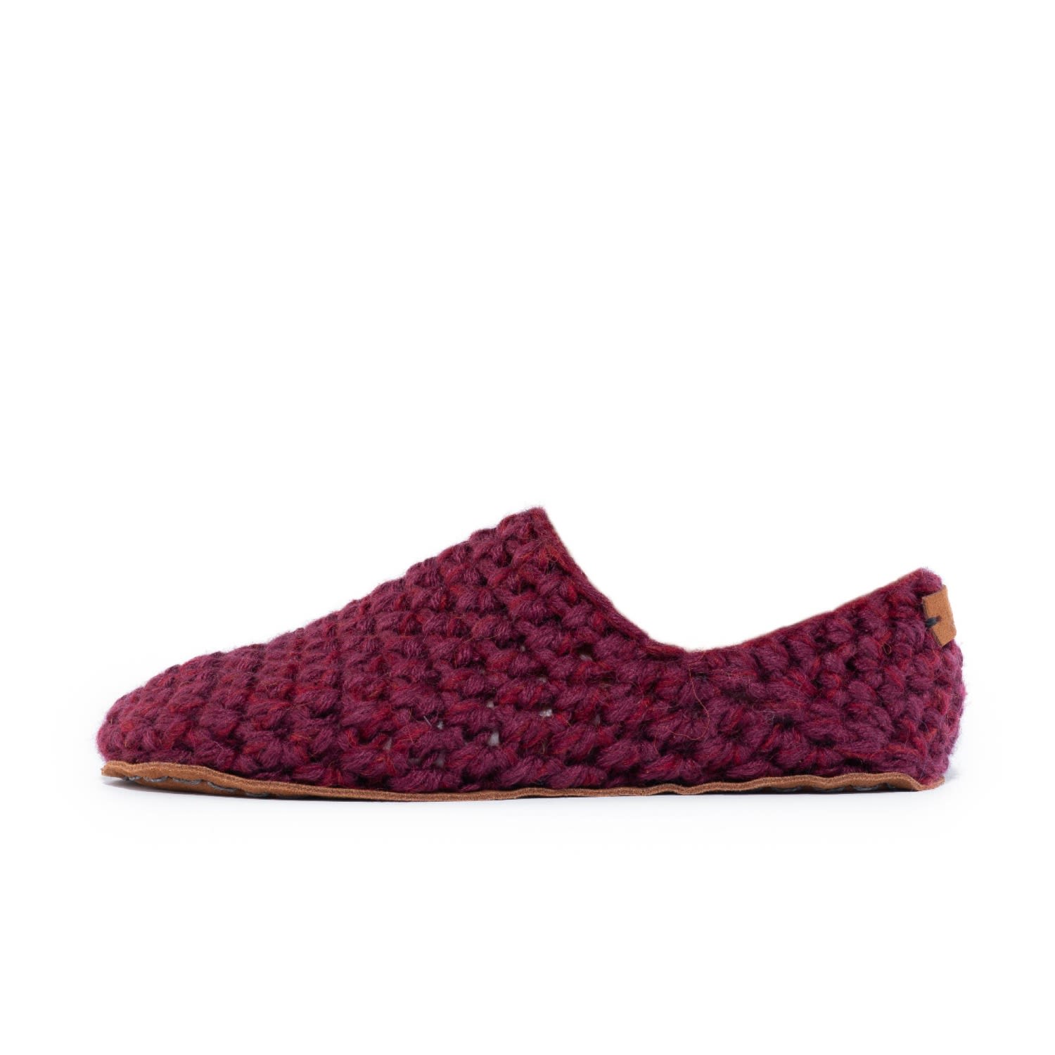 Men’s Handmade Barefoot Bamboo Wool Slipper Socks In Mulberry Red Small Kingdom of Wow