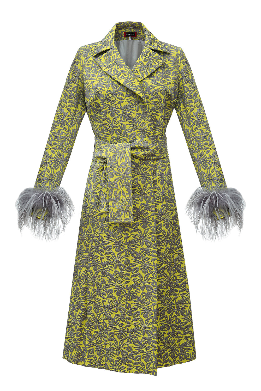 Women’s Green Yellow Jacqueline Coat Extra Small Andreeva