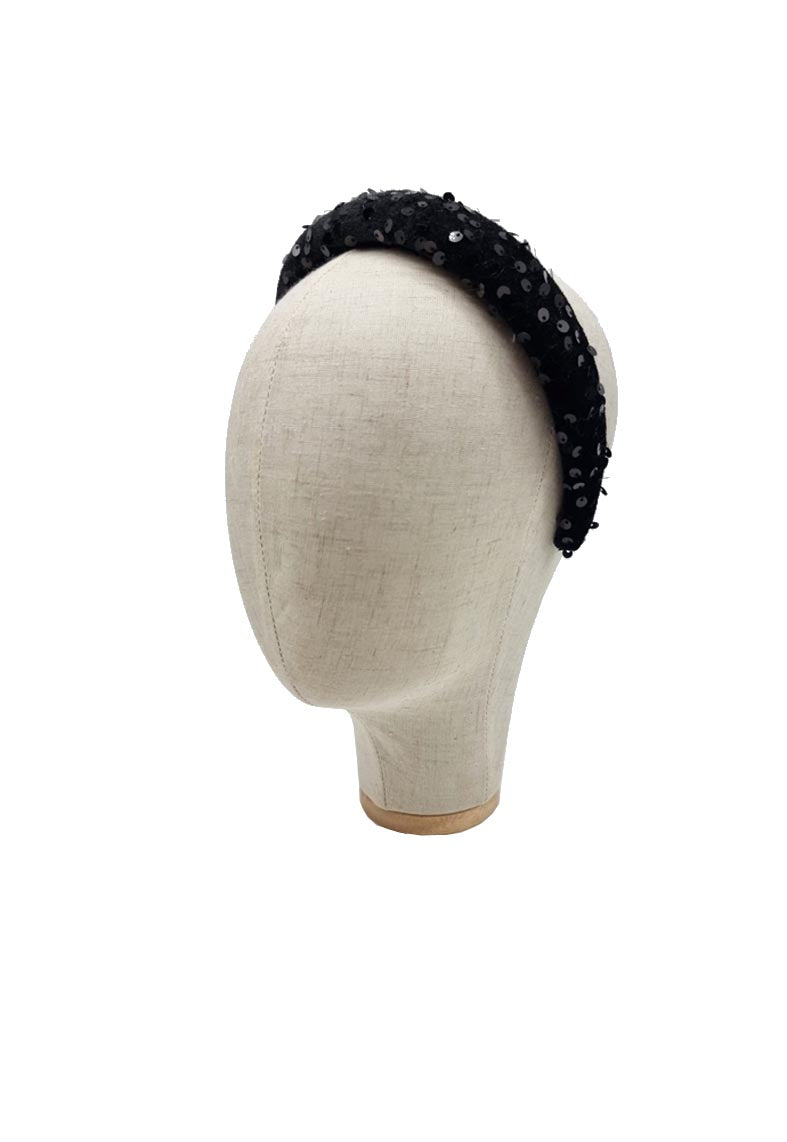 Nooki Design Women's Albion Sequin Headband-green In Black