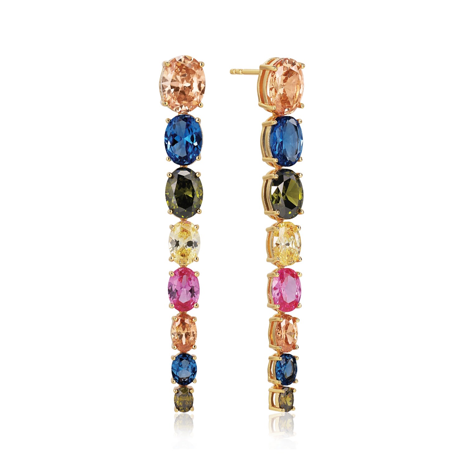 Sif Jakobs Jewellery Women's Earrings Ellisse Lungo Otto - Gold Multi In Gold