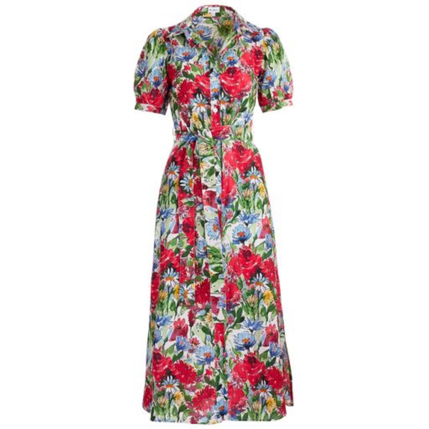 Cotton Maddie Dress In English Summer Garden | At Last... | Wolf & Badger