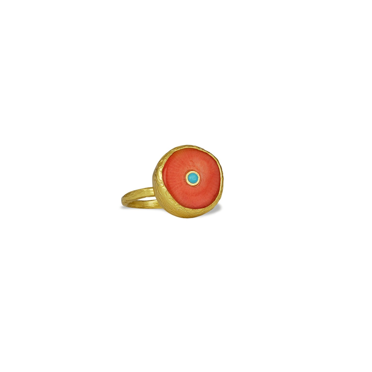 Ottoman Hands Women's Gold / Yellow / Orange Amalfi Orange Cocktail Ring
