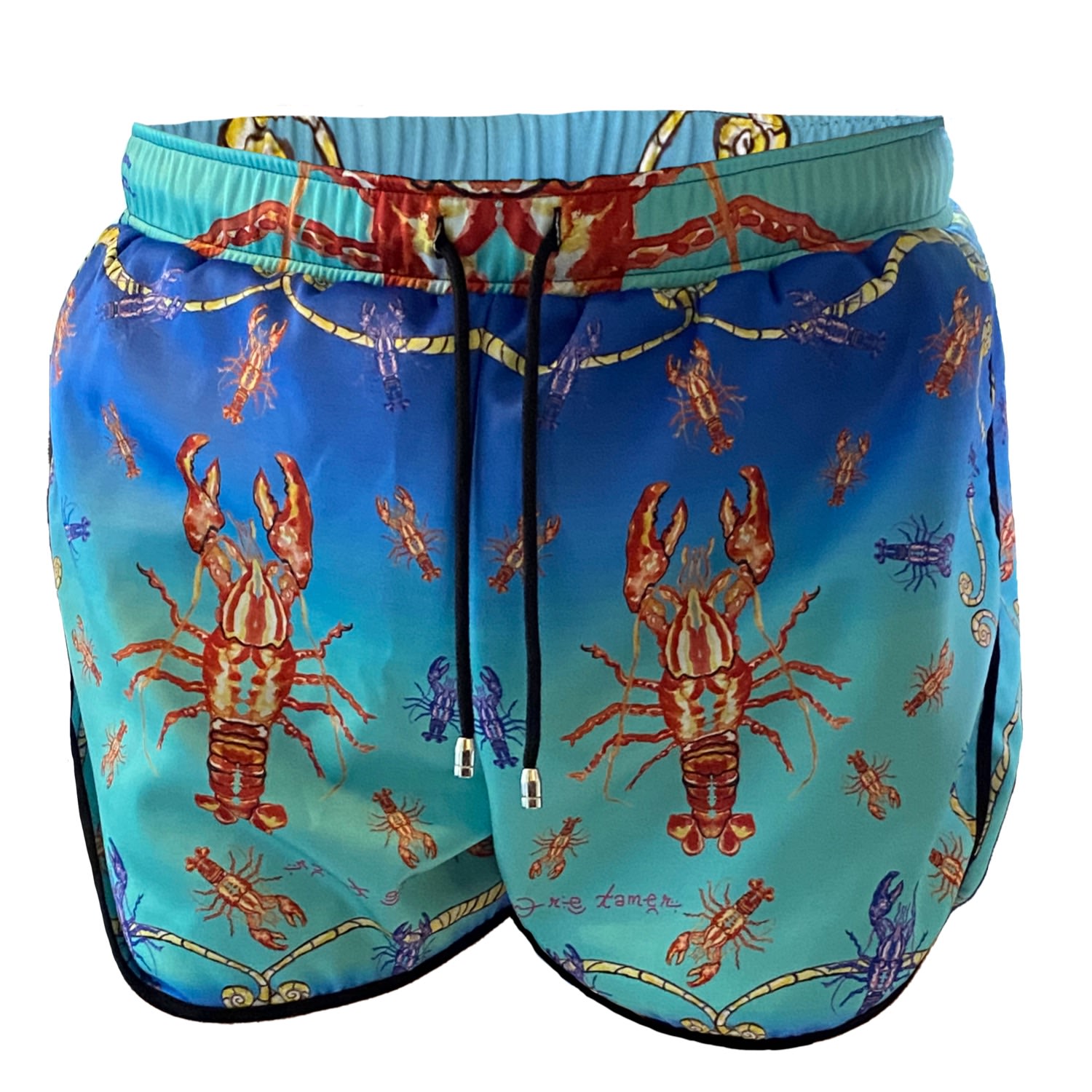 Blue Lobster Running Shorts Small Emre Tamer-London