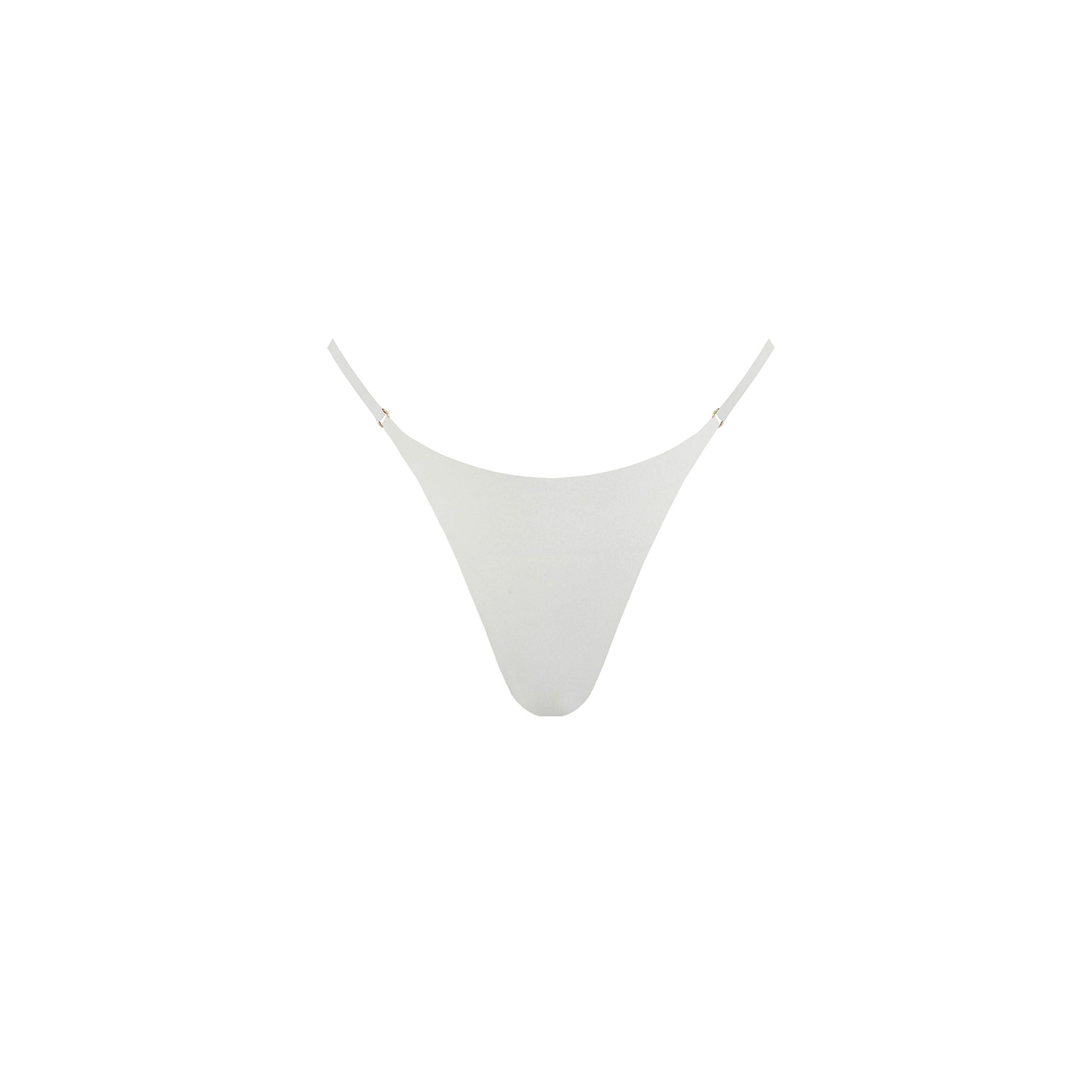 Monarch Women's White Eva Bikini Bottom With Adjustable Strap - Ivory