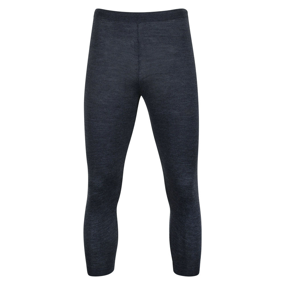 Grey Mens Heavyweight Merino Activewear Zelios Thermal Bottoms - Charcoal | Extra Large | Paul James Knitwear
