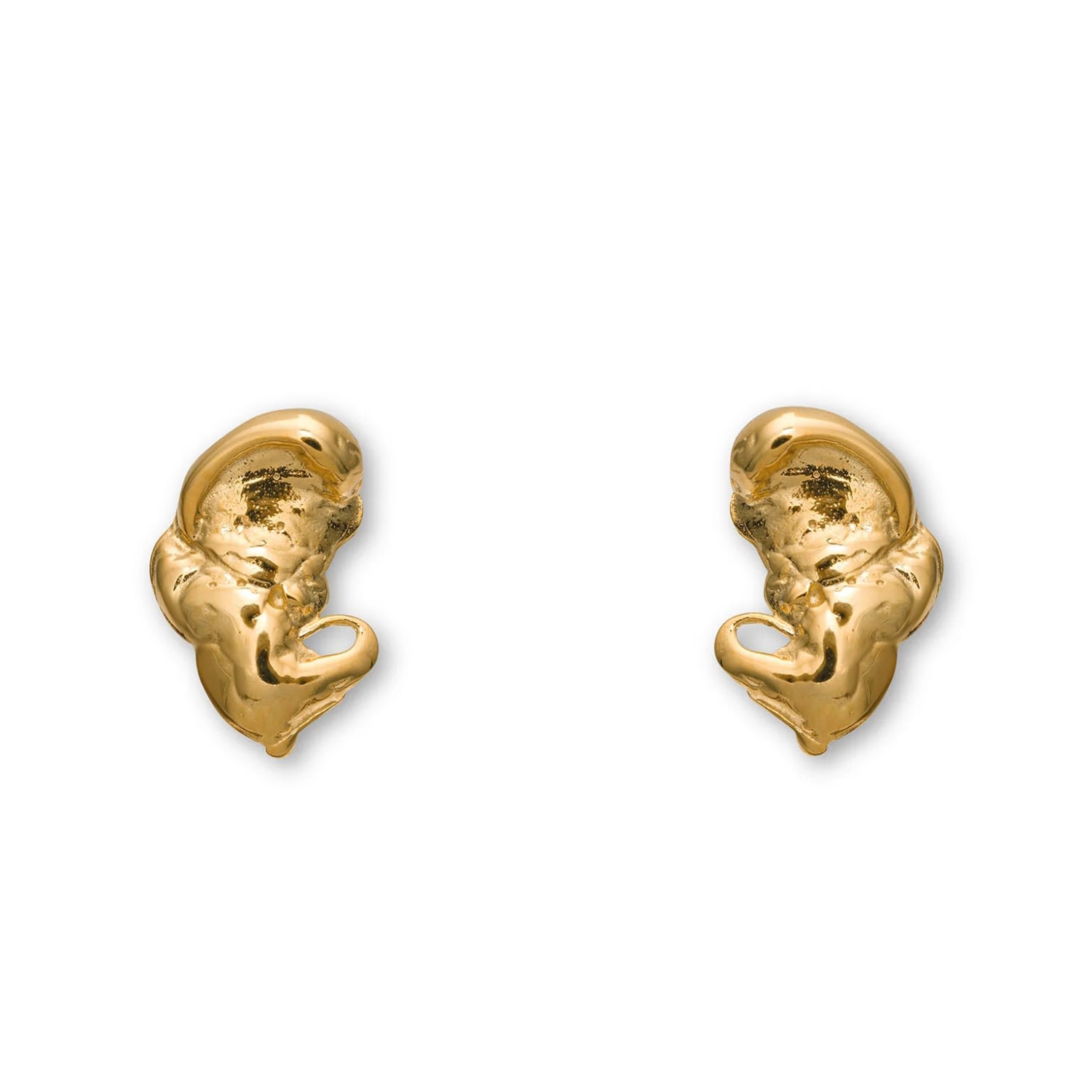 Shop Eva Remenyi Women's Euphoria Elephant Small Earrings Gold