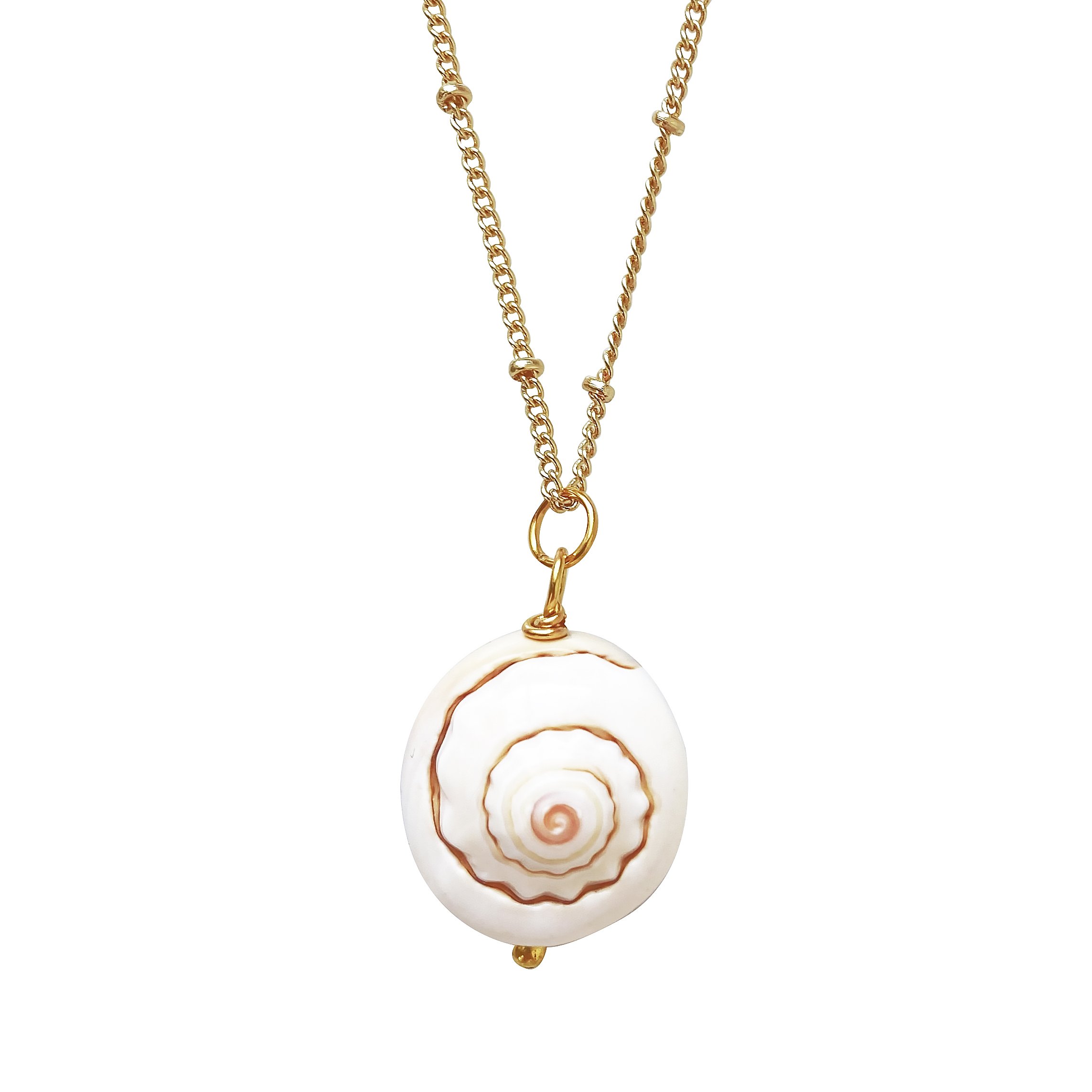 Women’s Gold / White Concha Shell Necklace Smilla Brav