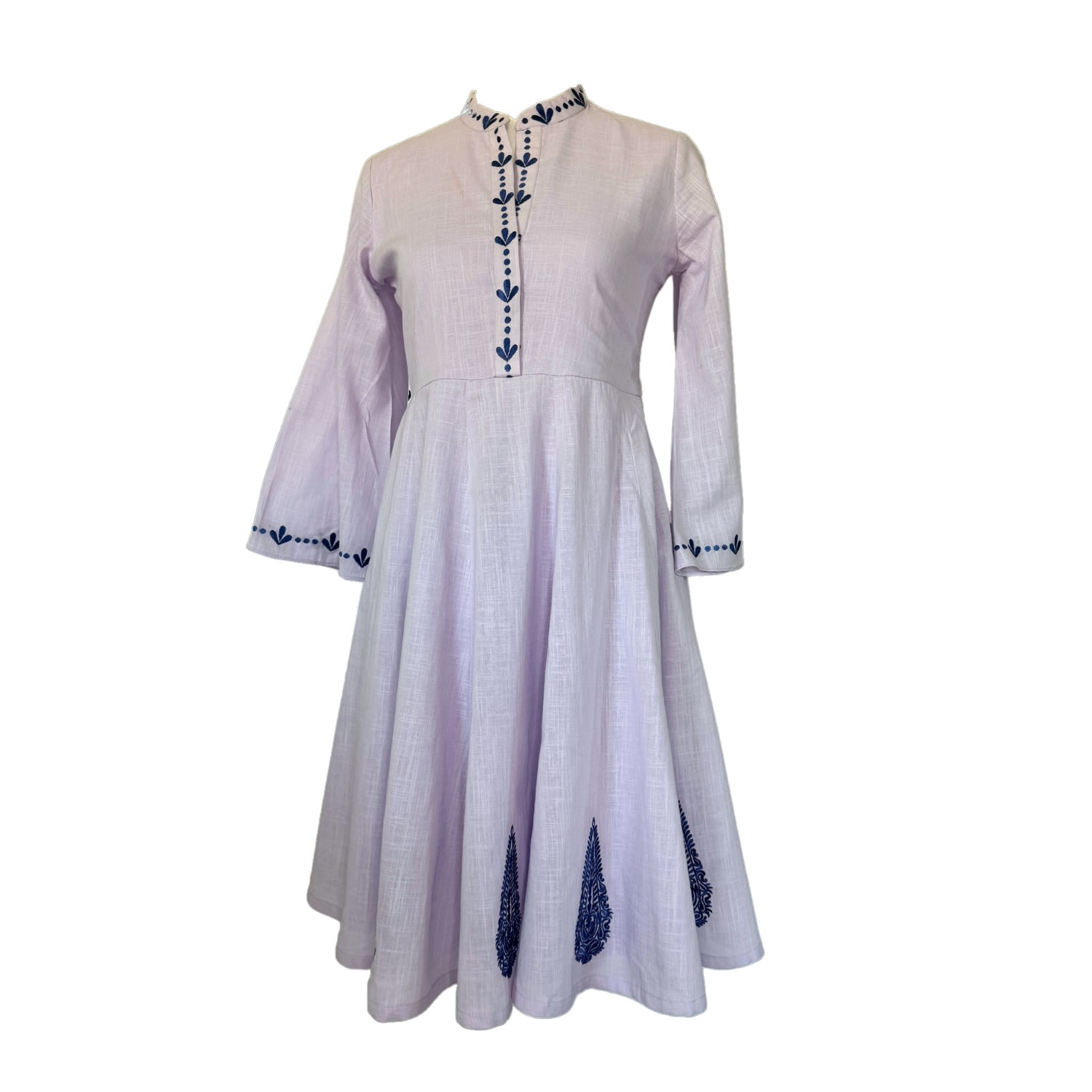 Noori The Label Women's Pink / Purple Manjari Tunic Embroidered Dress In Pink/purple