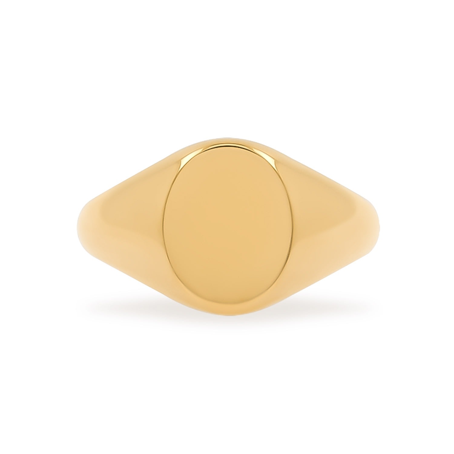 Women’s Gold Oval Pinky Signet Ring Côté Caché