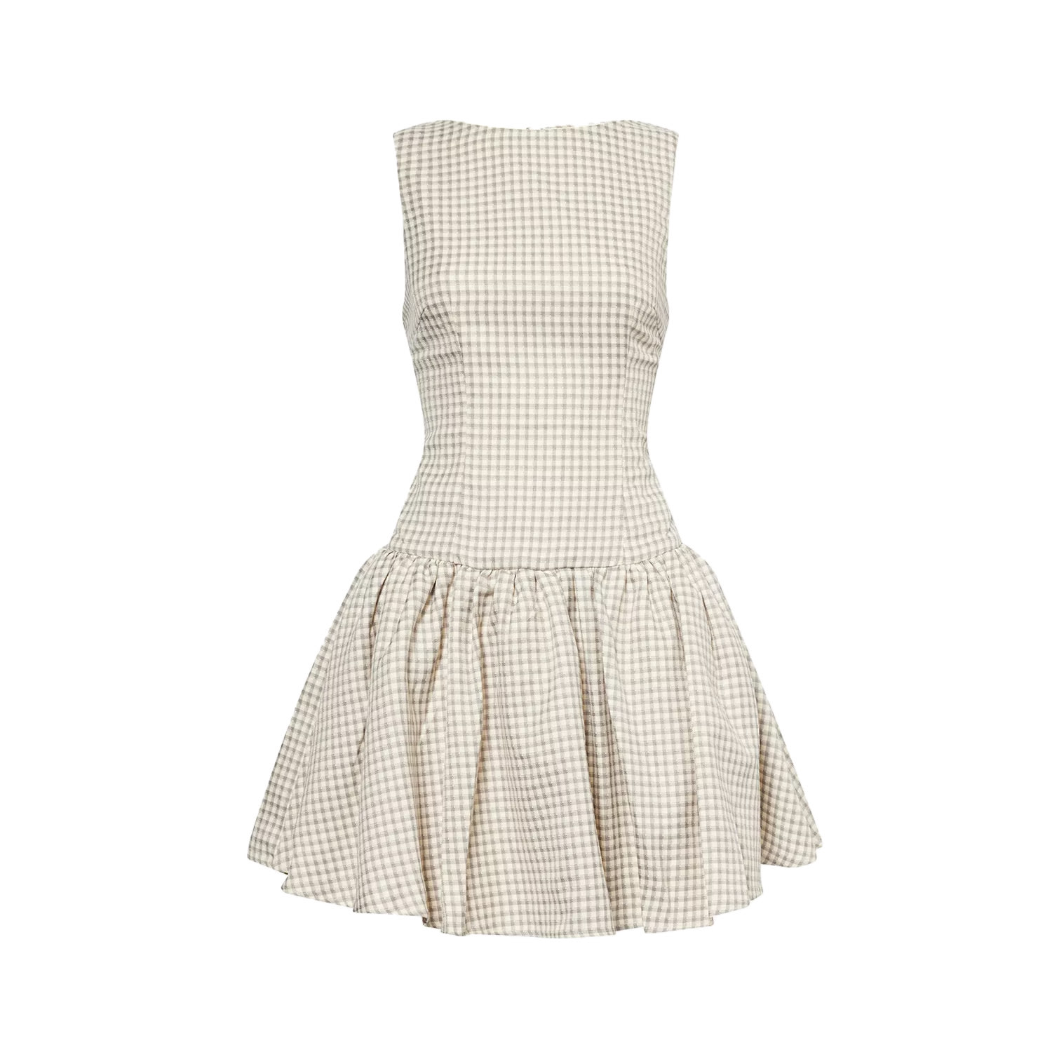Amy Lynn Women's Black / White Twiggy Pure Cotton Gingham Check Mini Dress In Multi