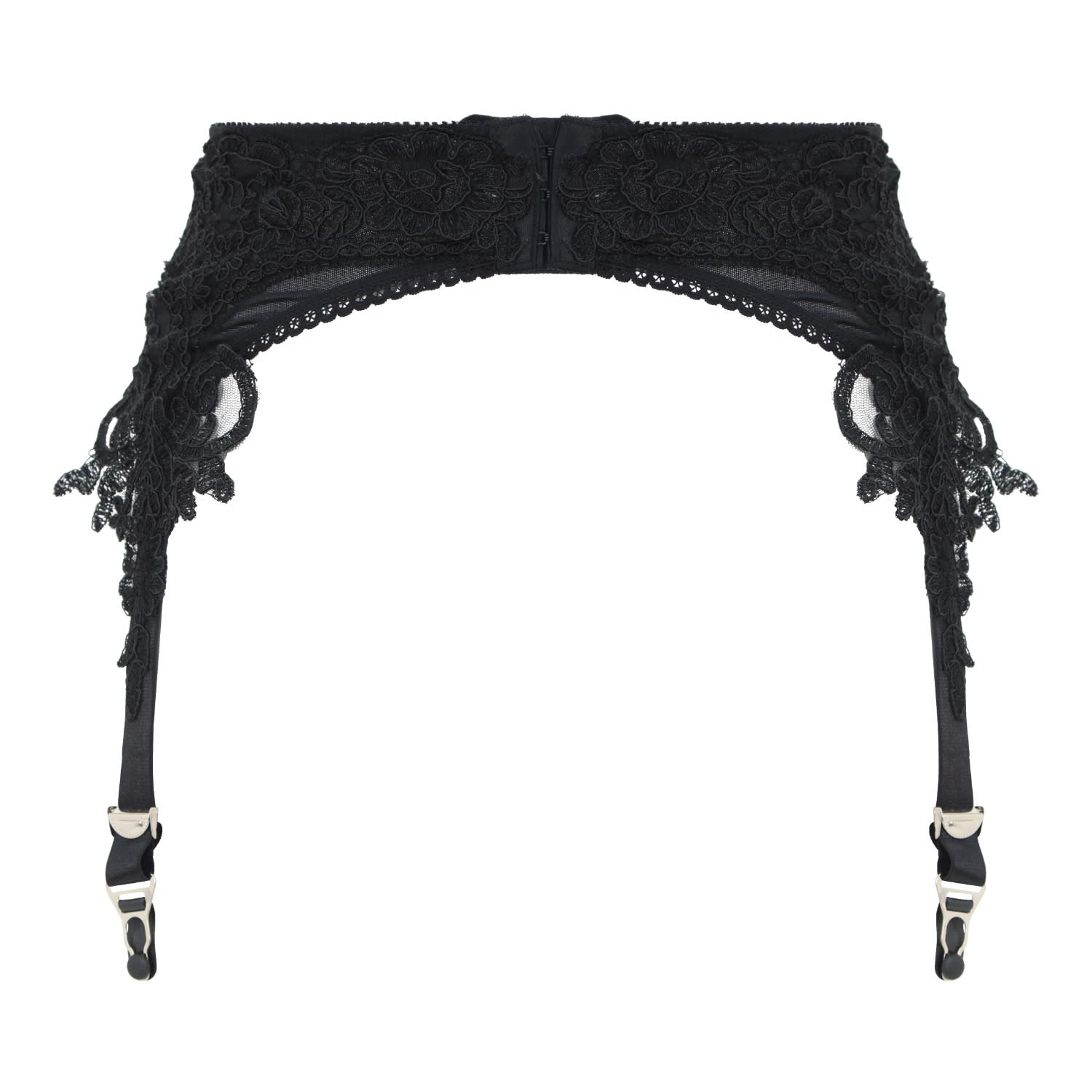 Venica Venetian Black Suspender, Belle-et-BonBon