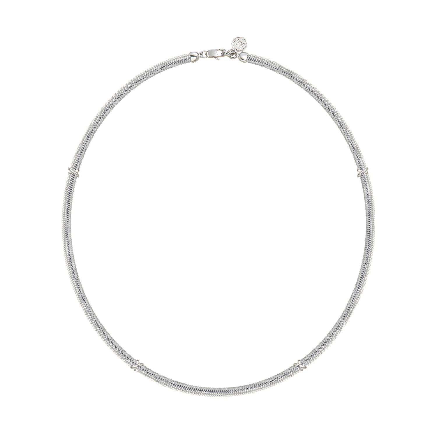 Women’s Minimalism Boa Snake Chain Necklace - Silver Me30