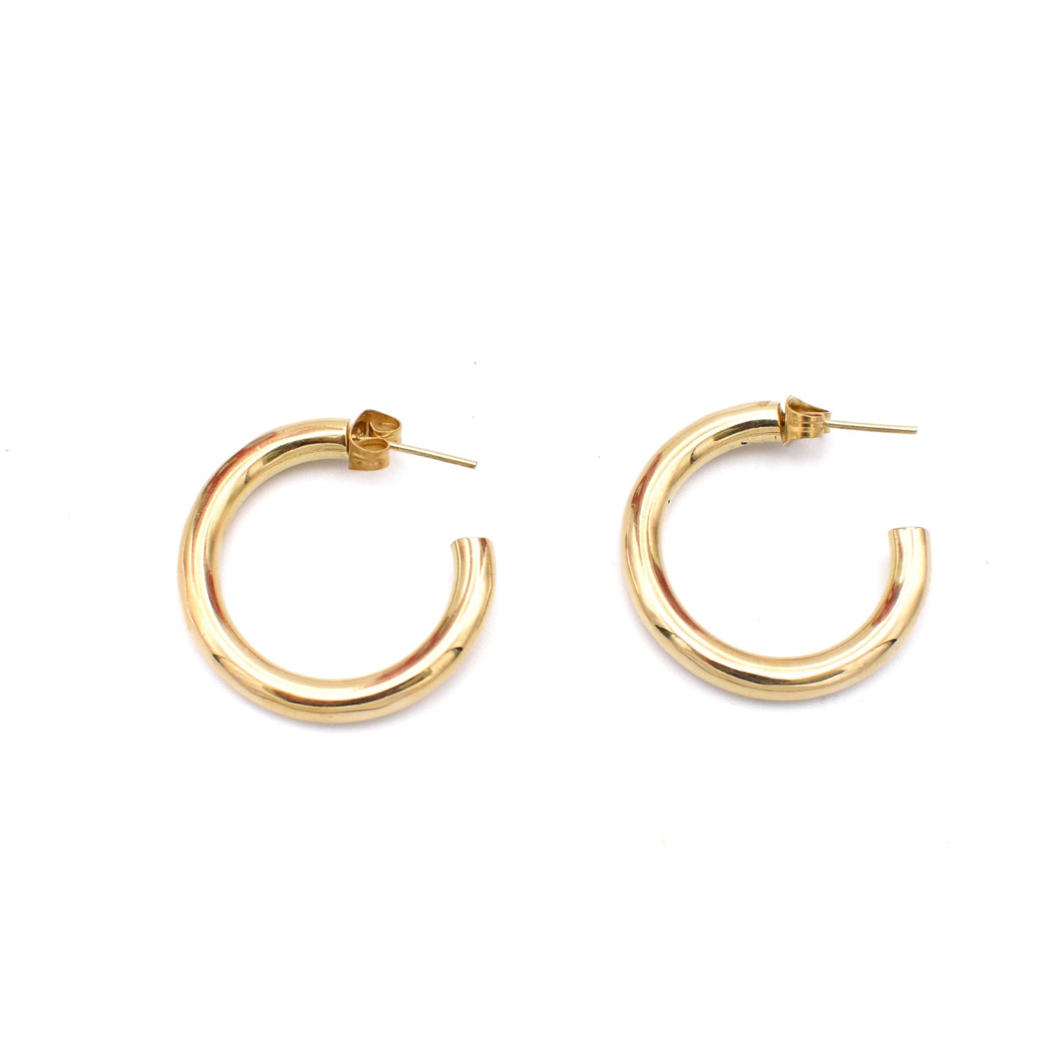 Lala Salama Women's Gold Classic Midi Hoops In Gold
