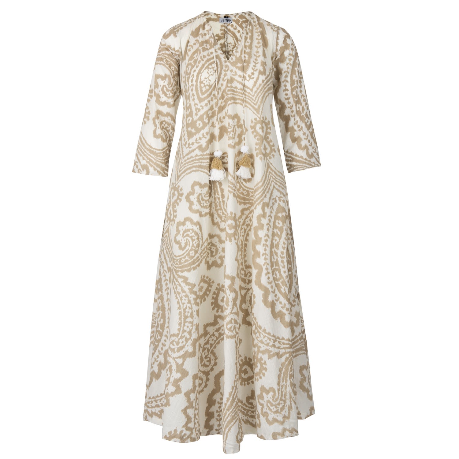 Antra Designs Women's The Sunna Cotton Kaftan In White
