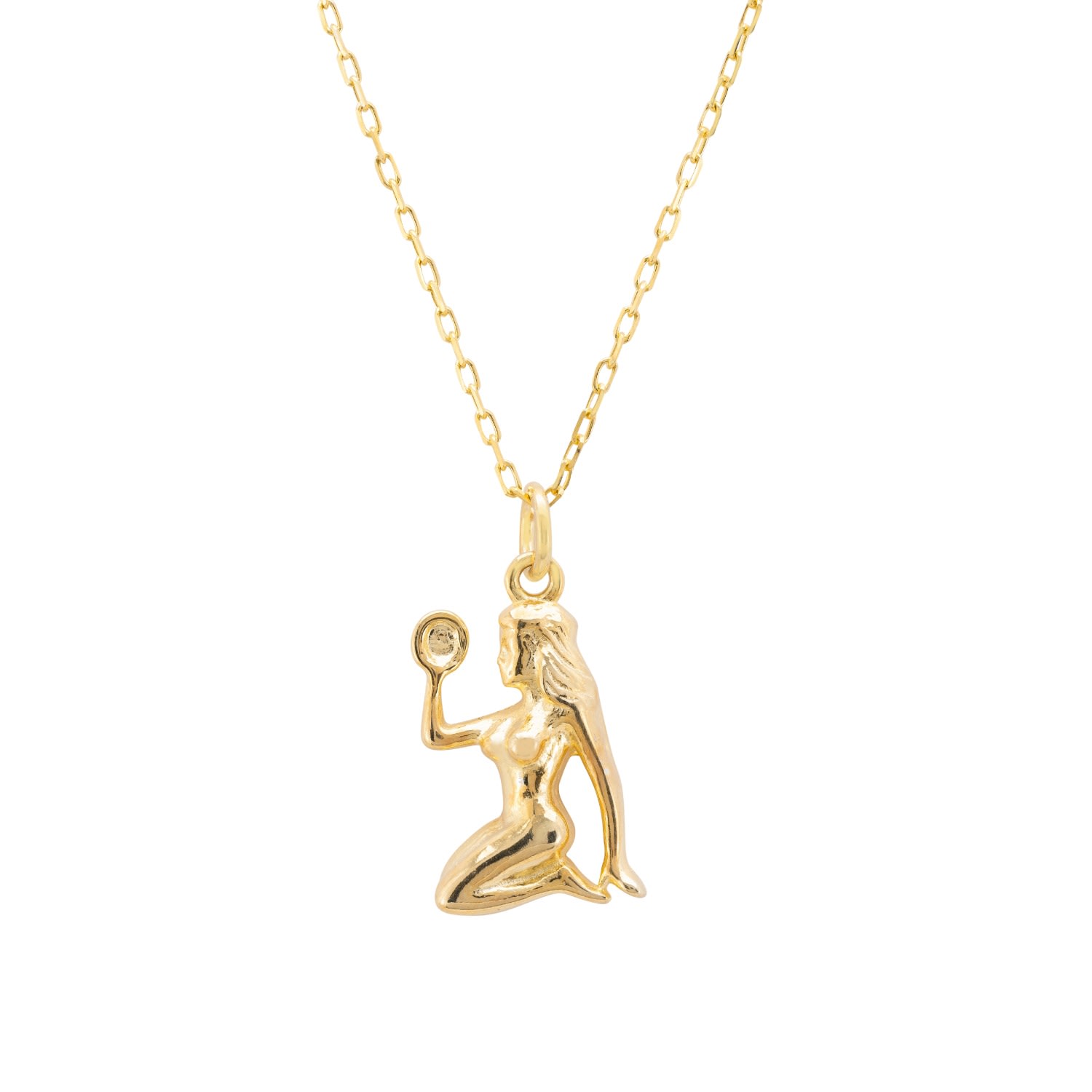 Women’s Zodiac Star Sign Necklace Gold Virgo Latelita