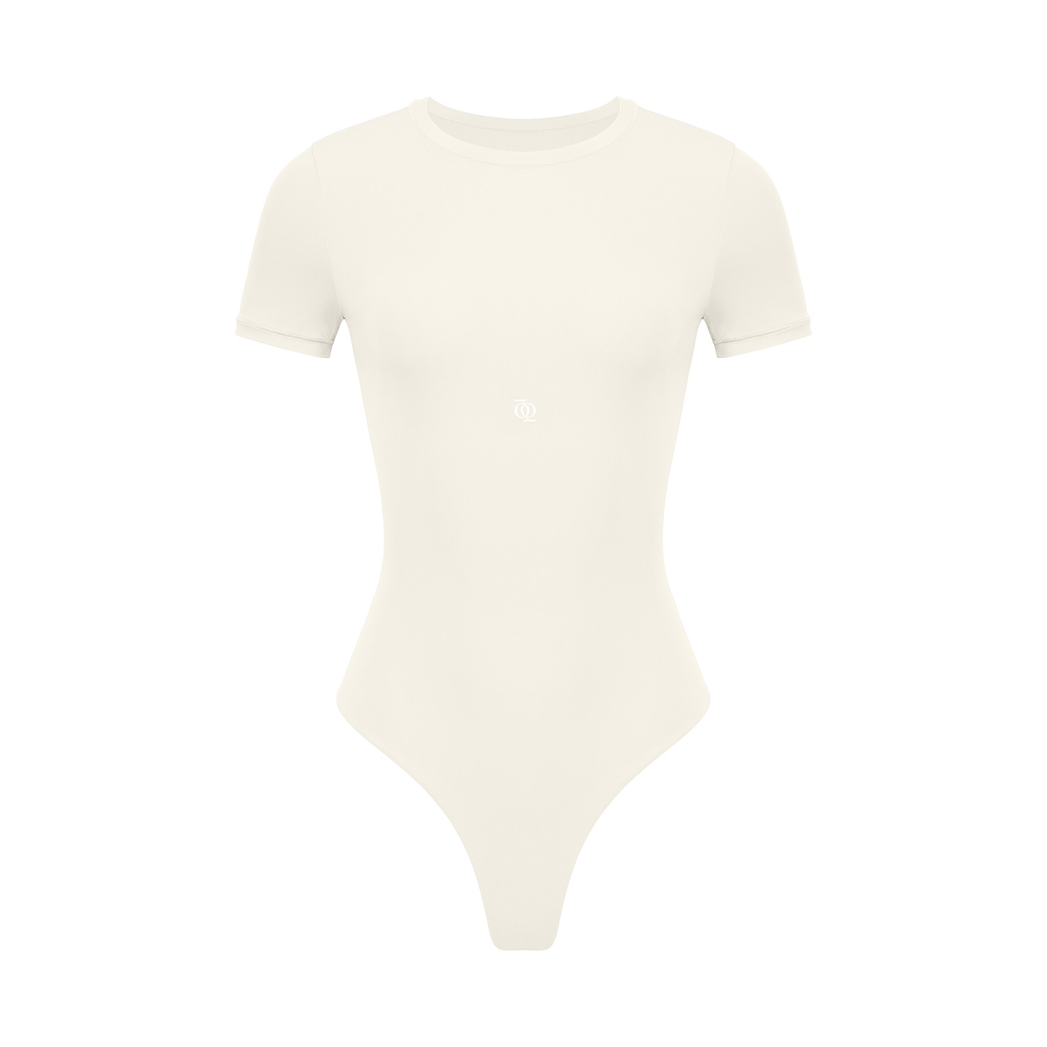 Women's White Second Skin T-Shirt Bodysuit Vanilla | Small | God Save Queens