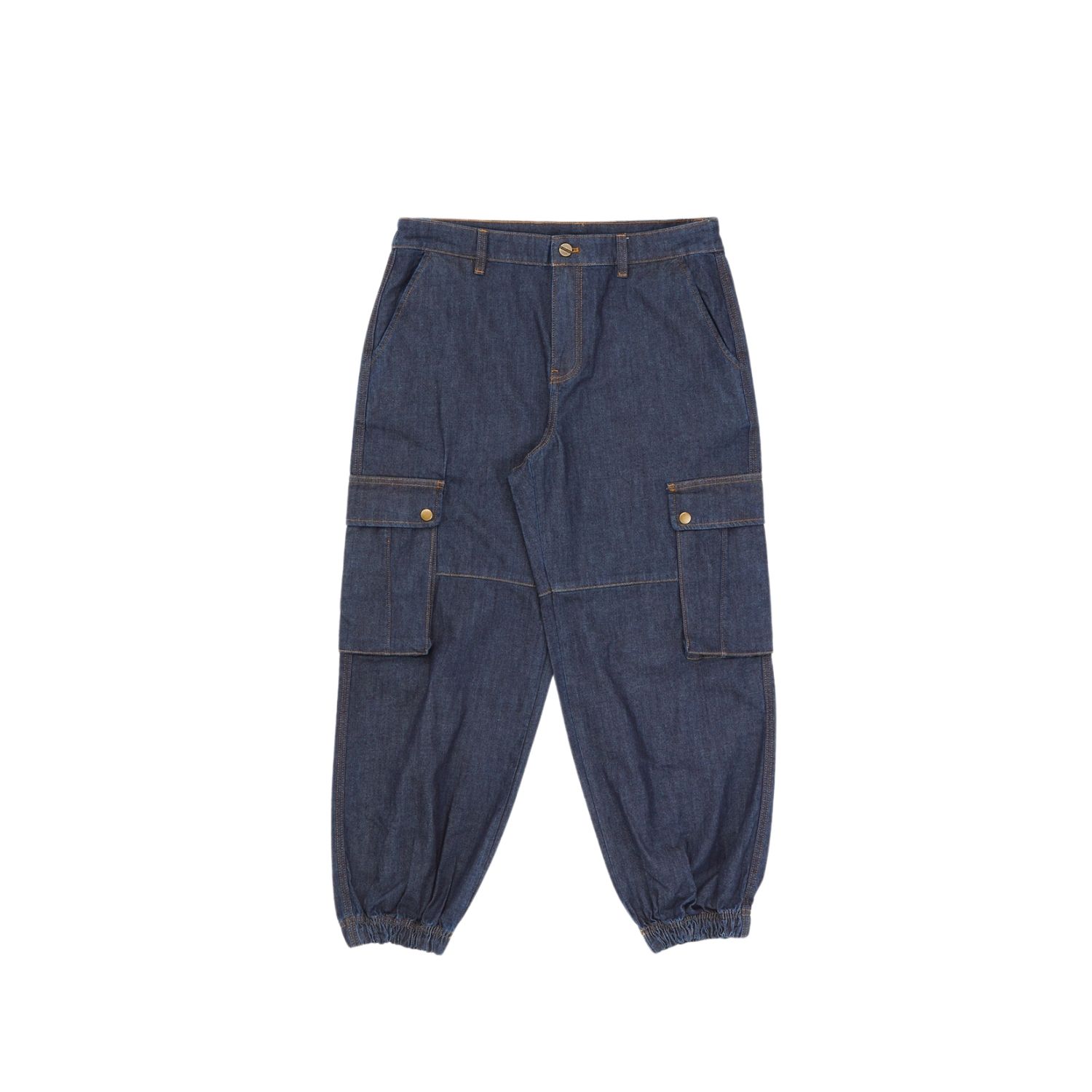 Kapture Blue Men's Denim Jogger Pants In Blue