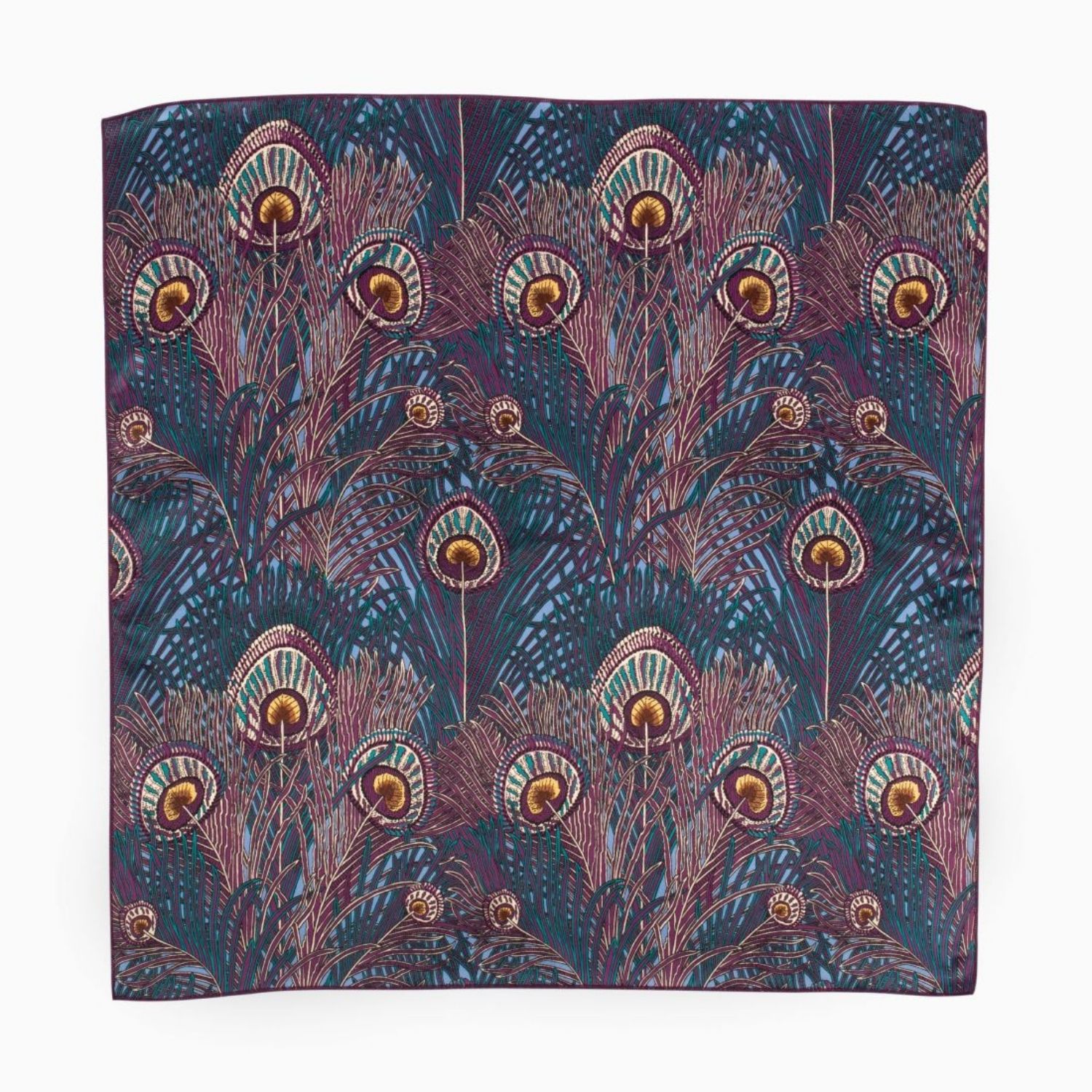 Le Colonel Women's Purple / Blue / Yellow Liberty Queen Hera Silk Square In Multi