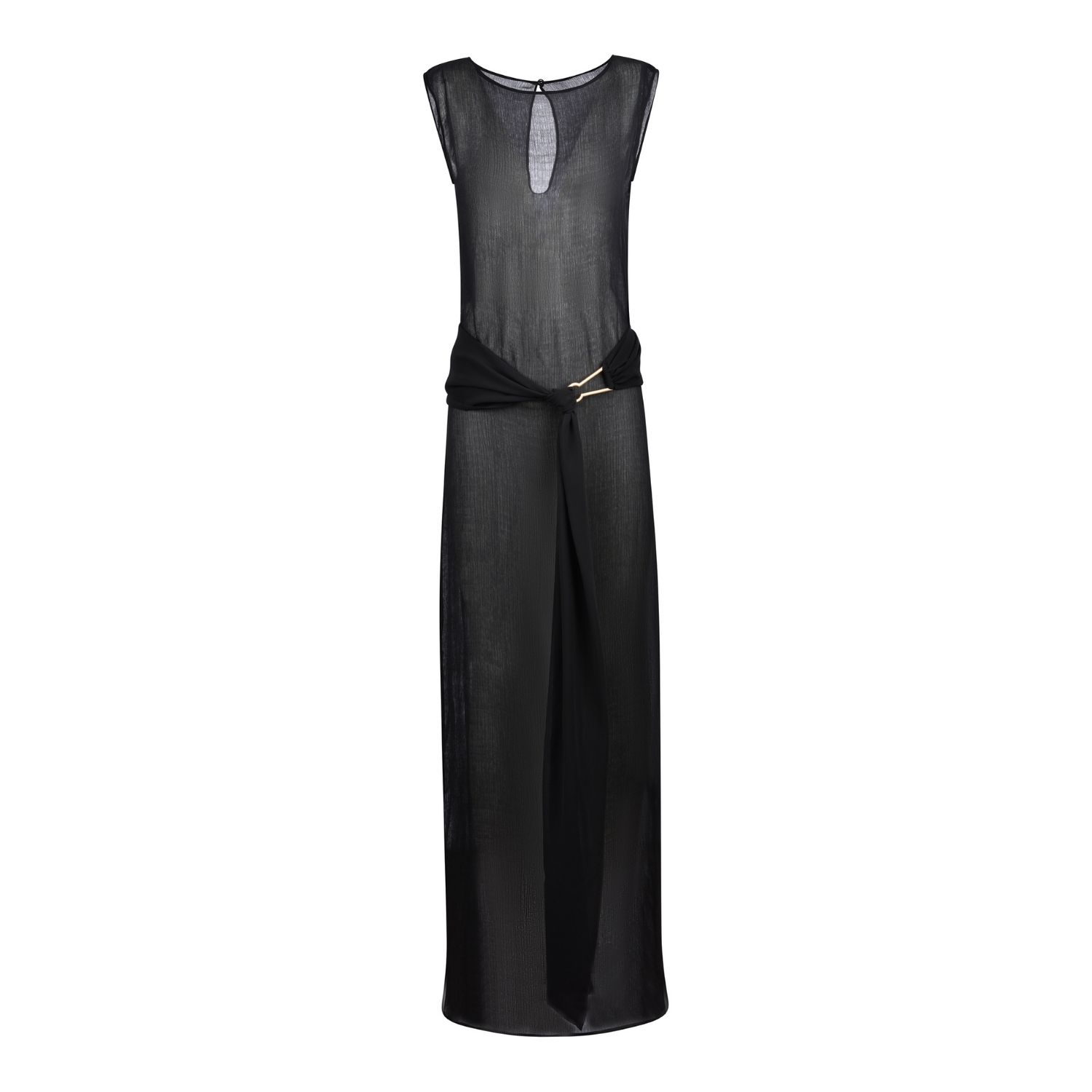 Anya Maxi Dress In Black by BIANCA RESORTWEAR