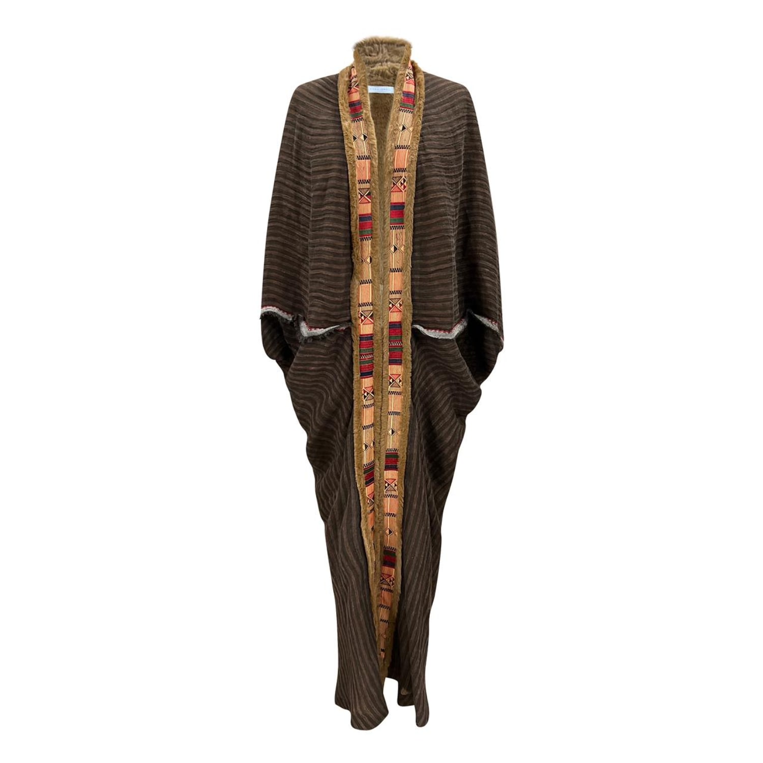 Women’s Artisan Brown Farwa Coat M/L Rana Ismail