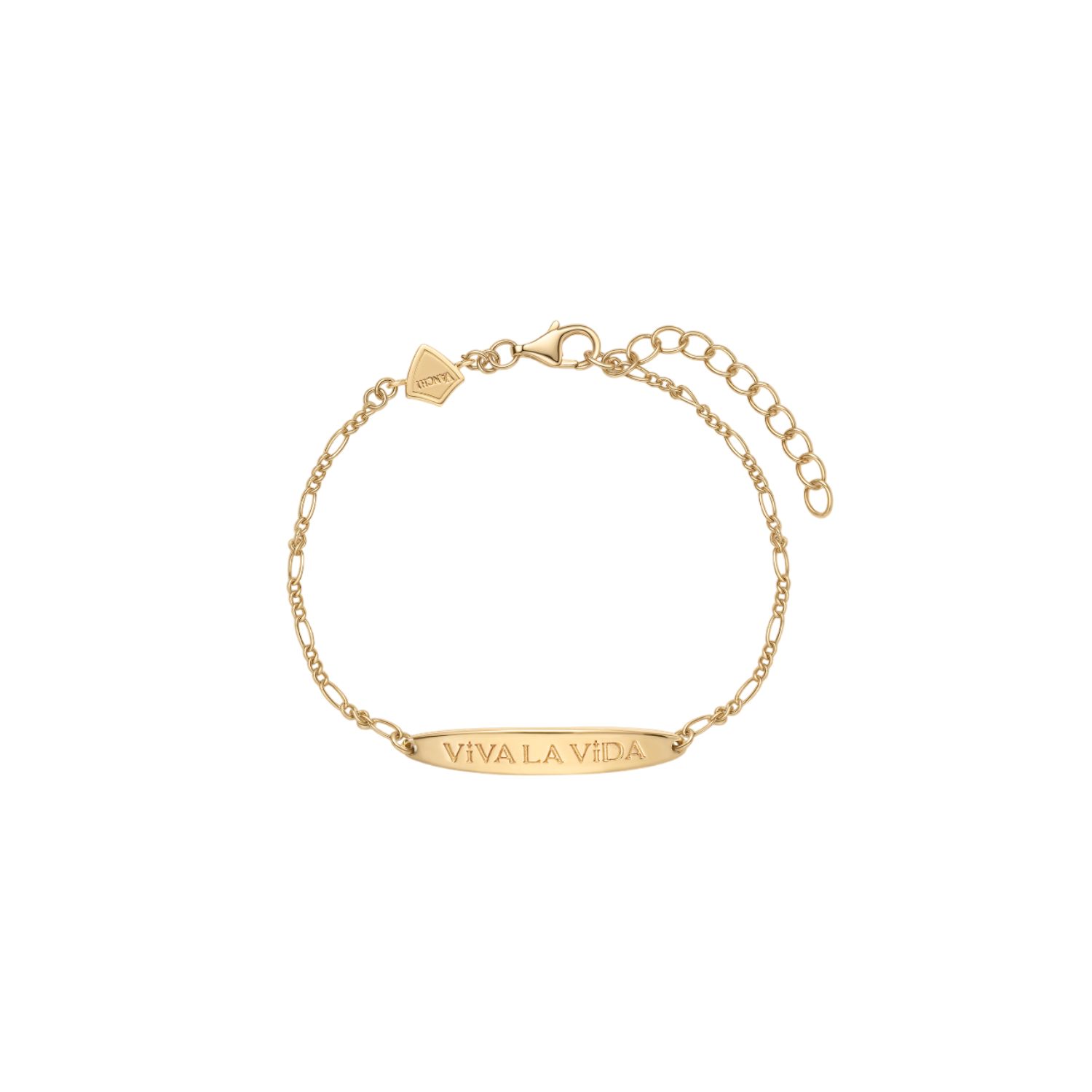 Vanchi Women's Viva La Vida Bar Chain Bracelet In Gold In Gold