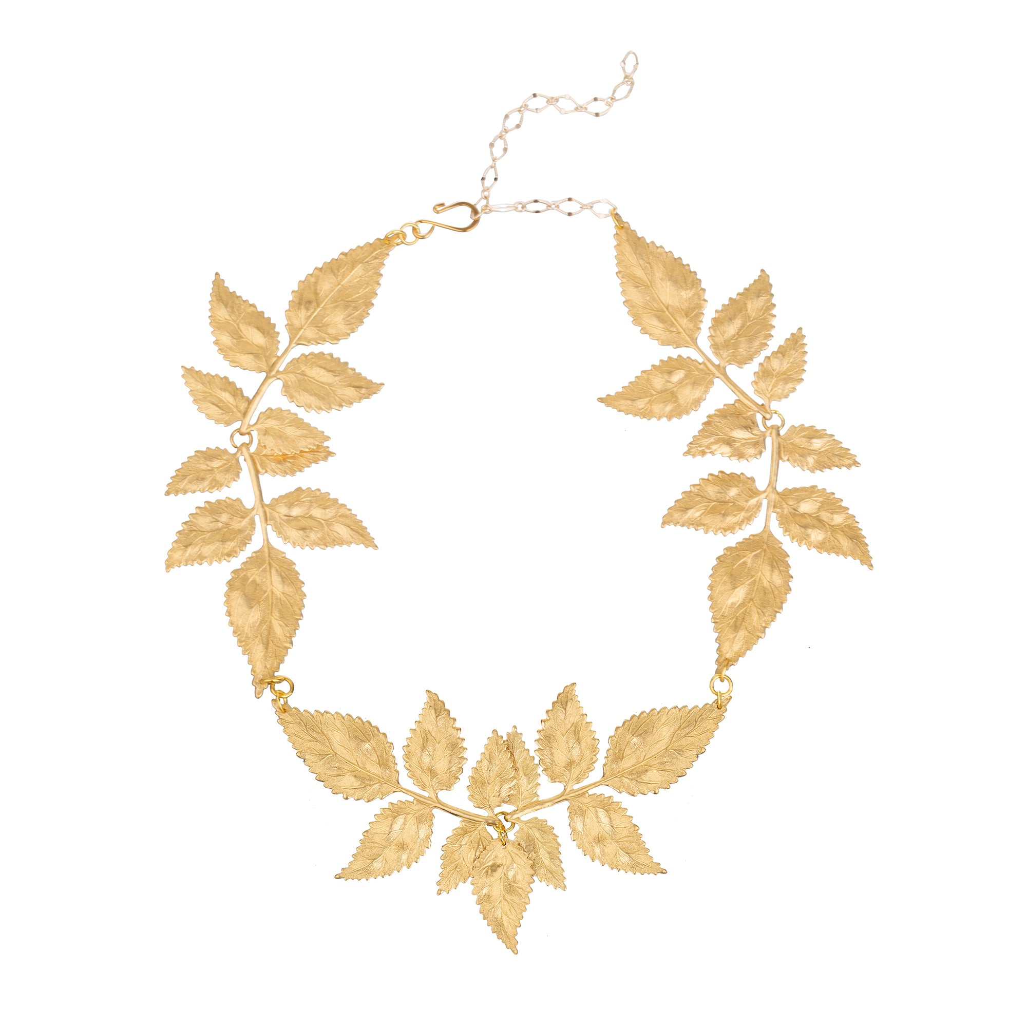 Women’s Gold Pat’s Leaves Choker Pat’s Jewelry