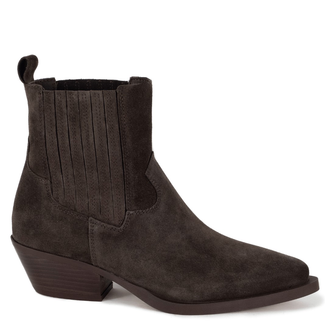 Keith Scarrott Shoes Women's Musci Brown Suede Ankle Boots In Brown