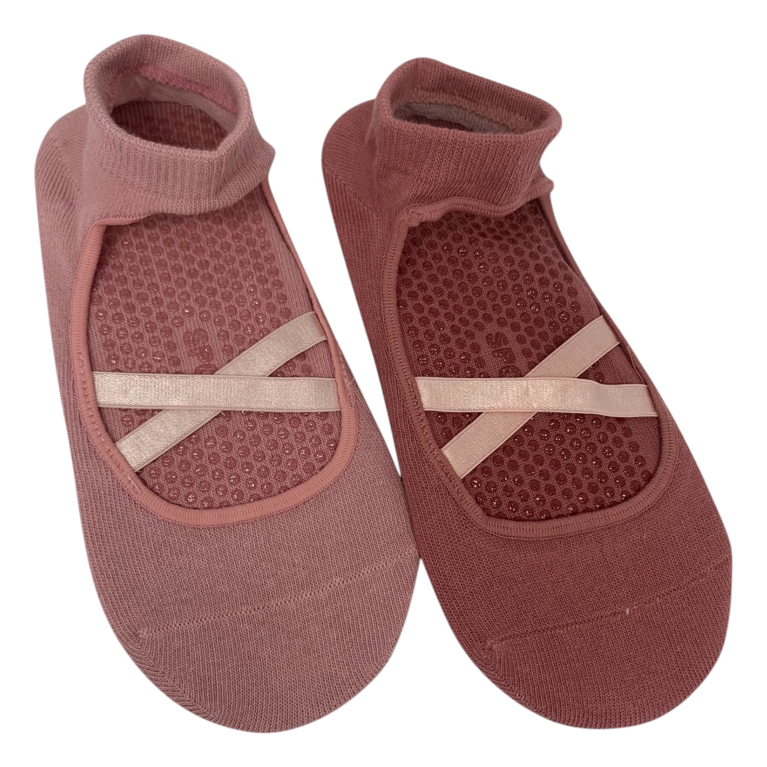 High Heel Jungle By Kathryn Eisman Women's Good Pointe Yoga/ Pilates Grip Socks 2 Pack Pink In Pink