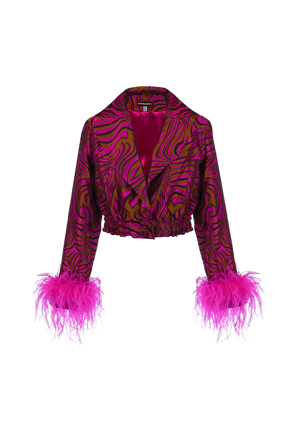 Shop Andreeva Women's Pink / Purple Raspberry Marilyn Jacket In Pink/purple