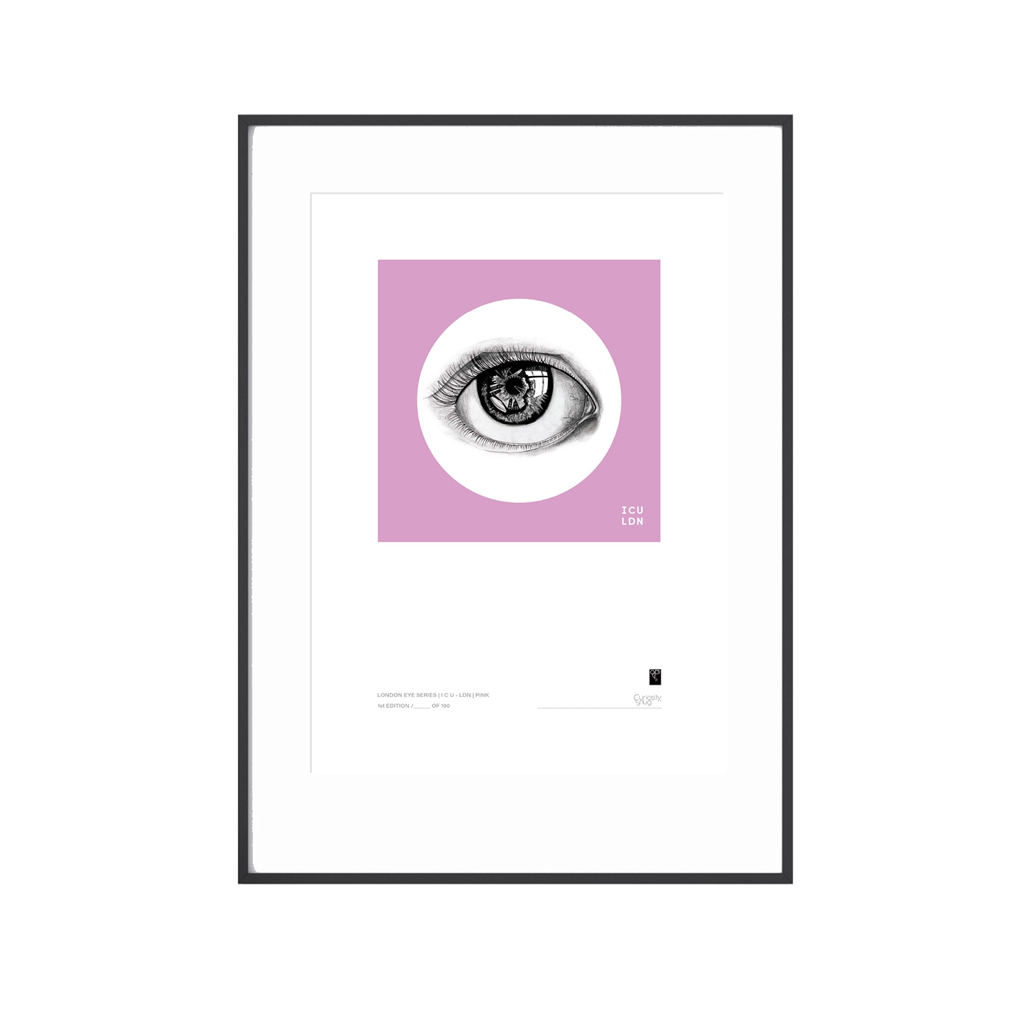 Curiosity Snug Purple London Eye Series - I C U - L D N - Pink In Multi