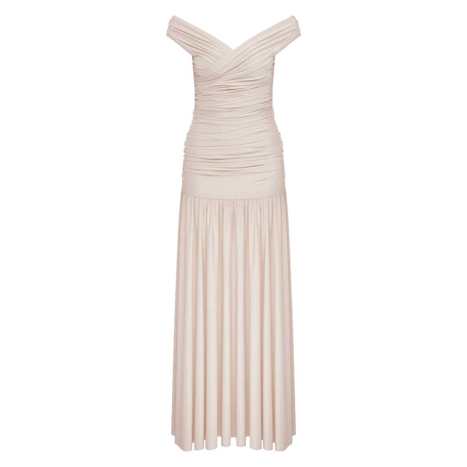 Nazli Ceren Women's Rose Gold Purley Jersey Long Dress In Cuban Sand In Rose Gold