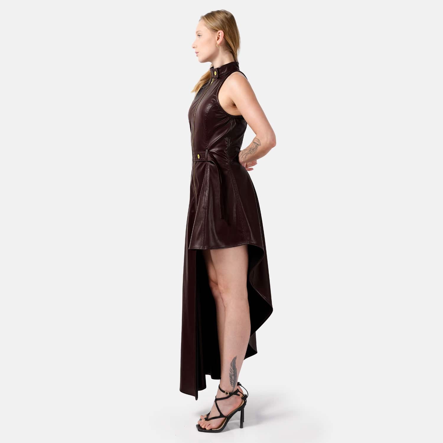 brown leather maxi dress Ulla Johnson main image 0