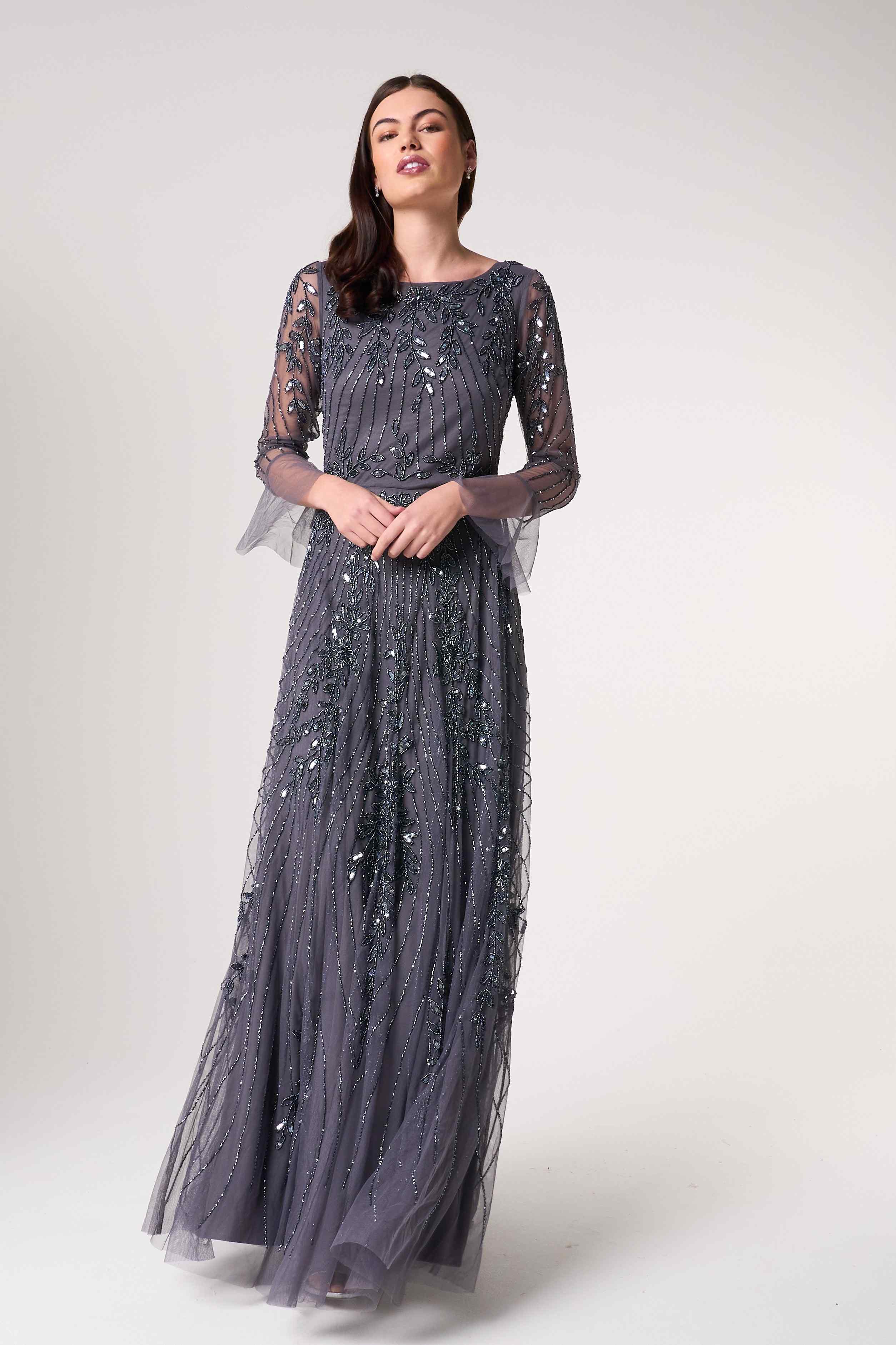 pleated satin maxi dress Beige Pleated Satin Sleeveless Maternity Maxi Dress