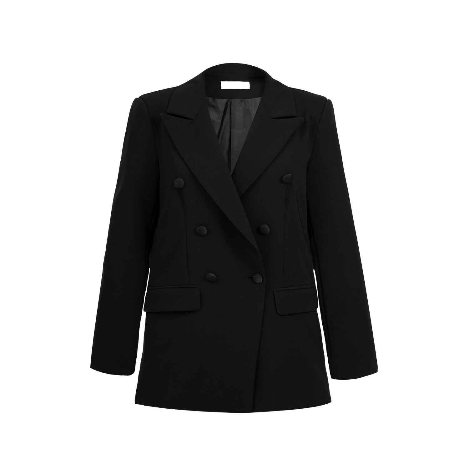 Women’s Black Double Breasted Blazer M/L Incantevole Milano