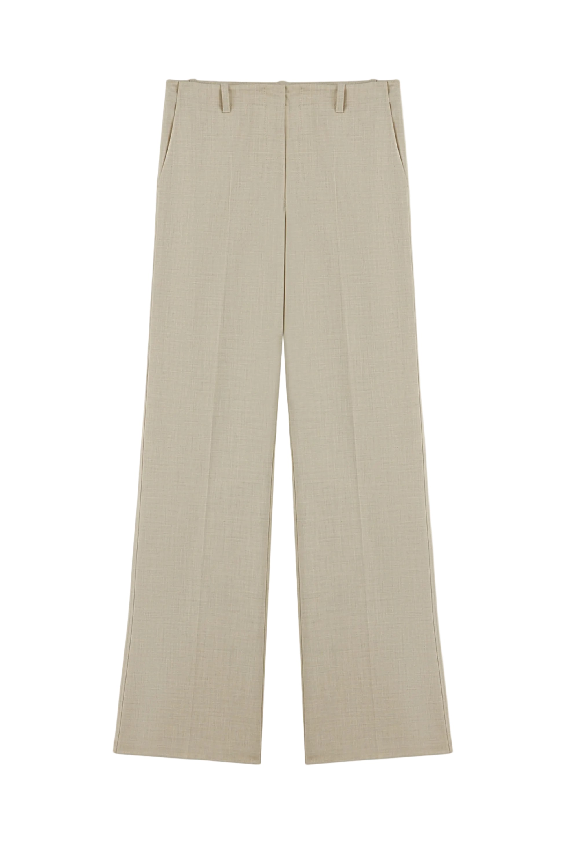 Nocturne Women's White Straight-leg Trousers