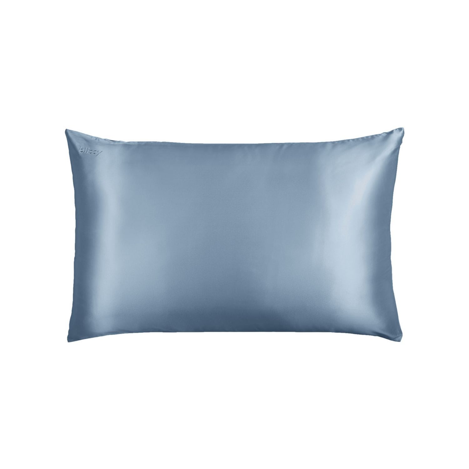 Silk Pillowcase - Ash Blue - King Us King Blissy