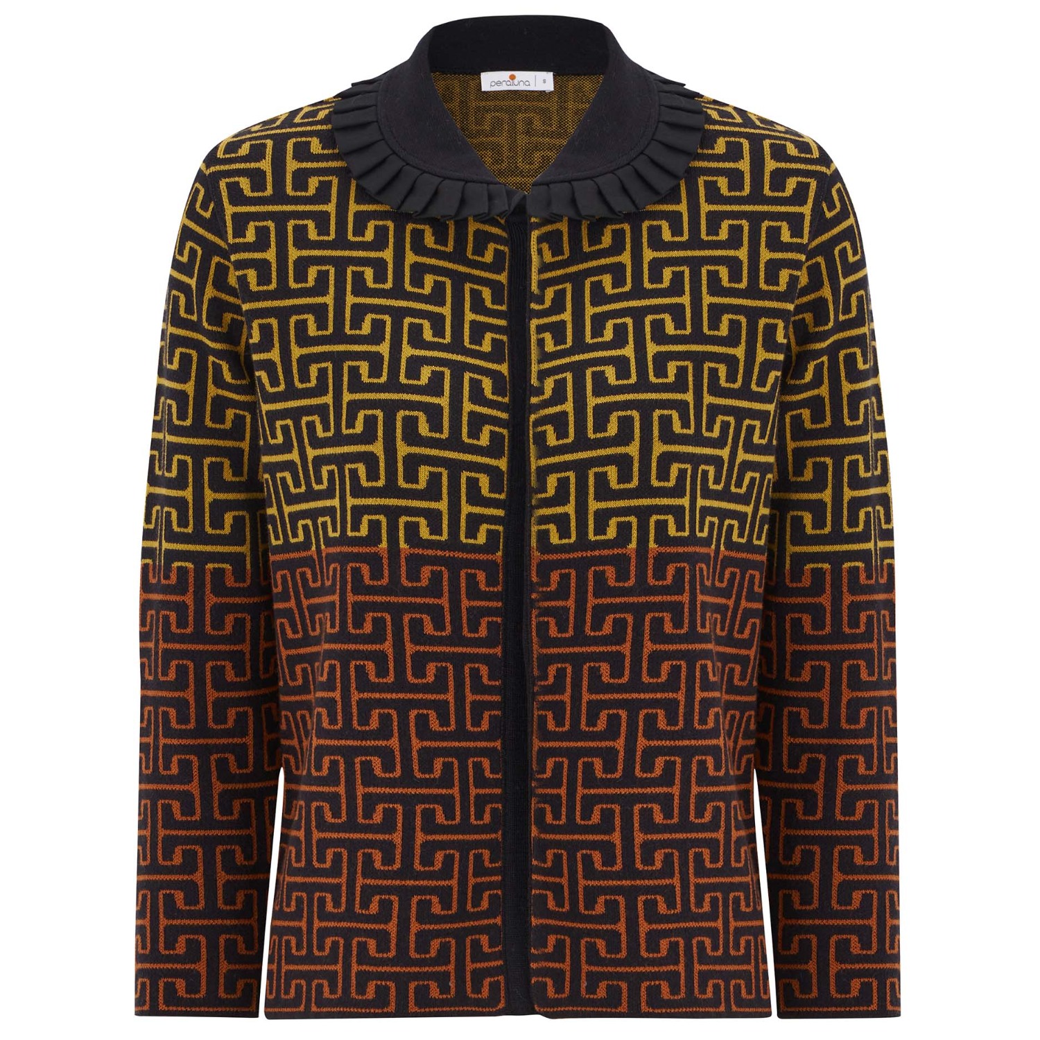 3510152 Blue Geometric Pattern Jacket