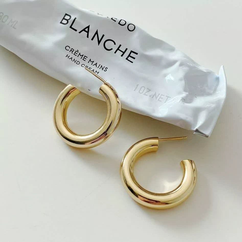 14ct gold sale hoop earrings