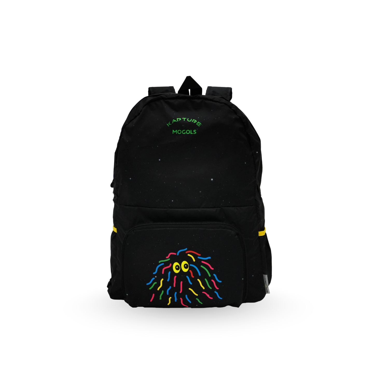 Kapture Black Mogols - Mogol Alien Two In One  Foldable Backpack In Black