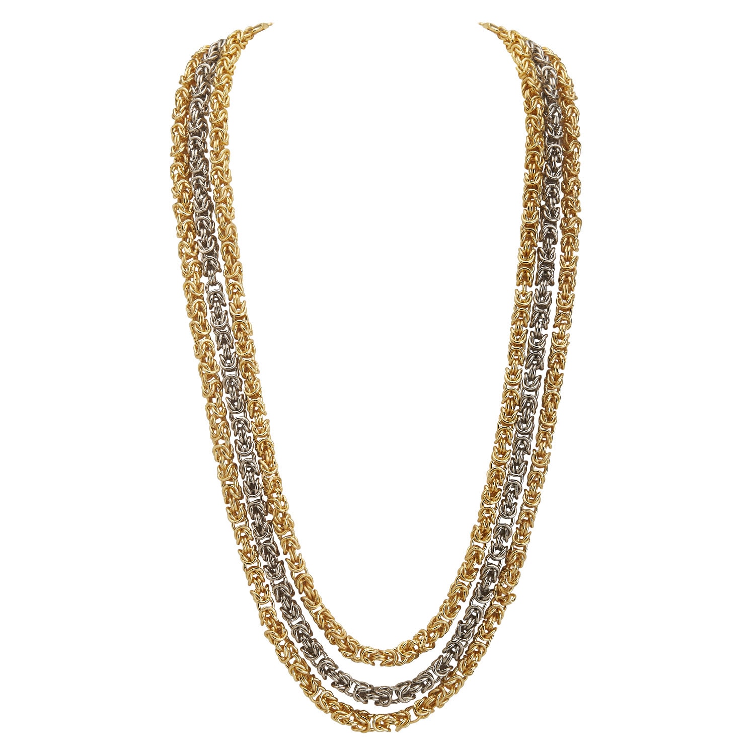 Dhwani Bansal Women's Gold / Silver Gold And Silver Sinna Layered Necklace In Multi
