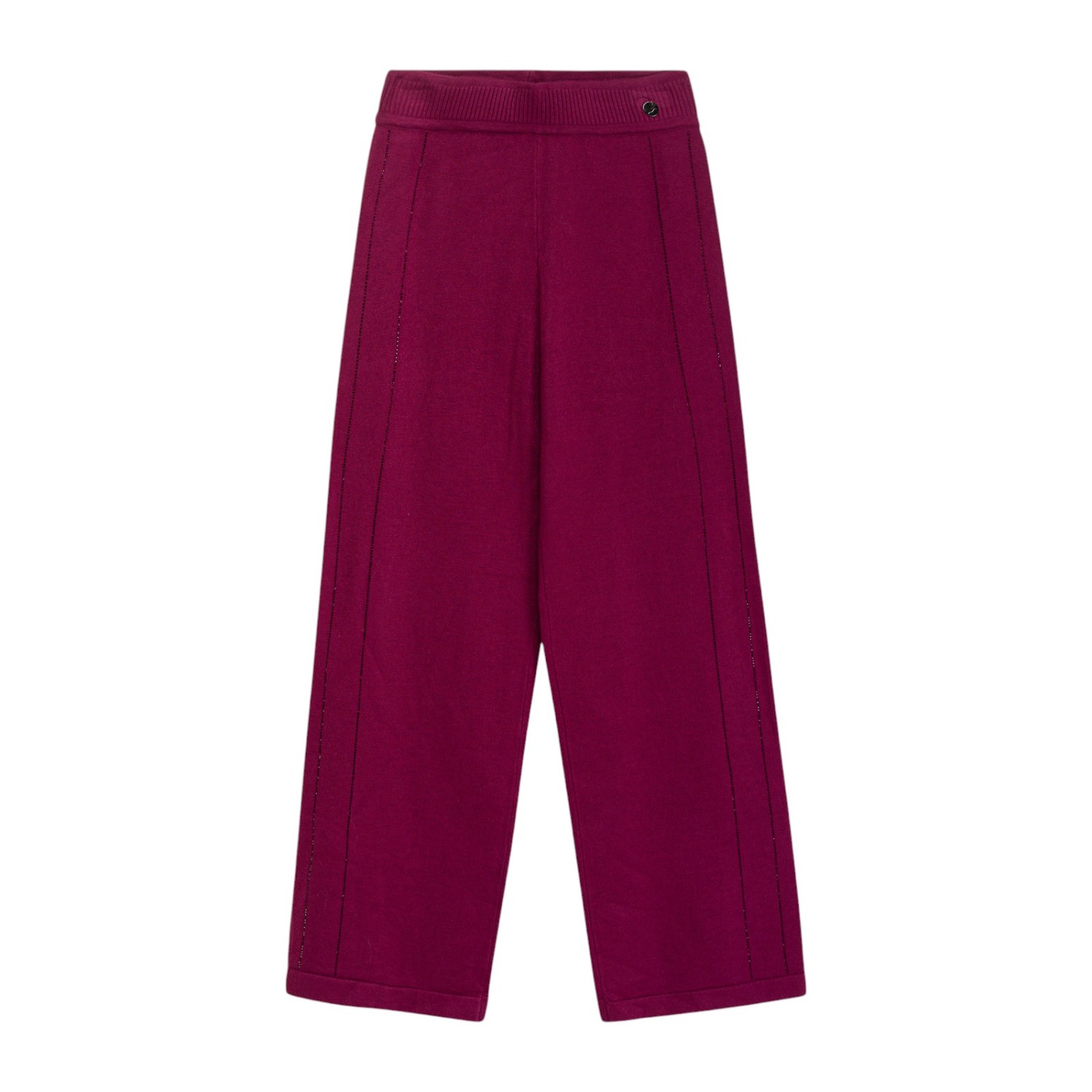 Niza Women's Purple Mariana Fuchsia Knit Pants In Purple